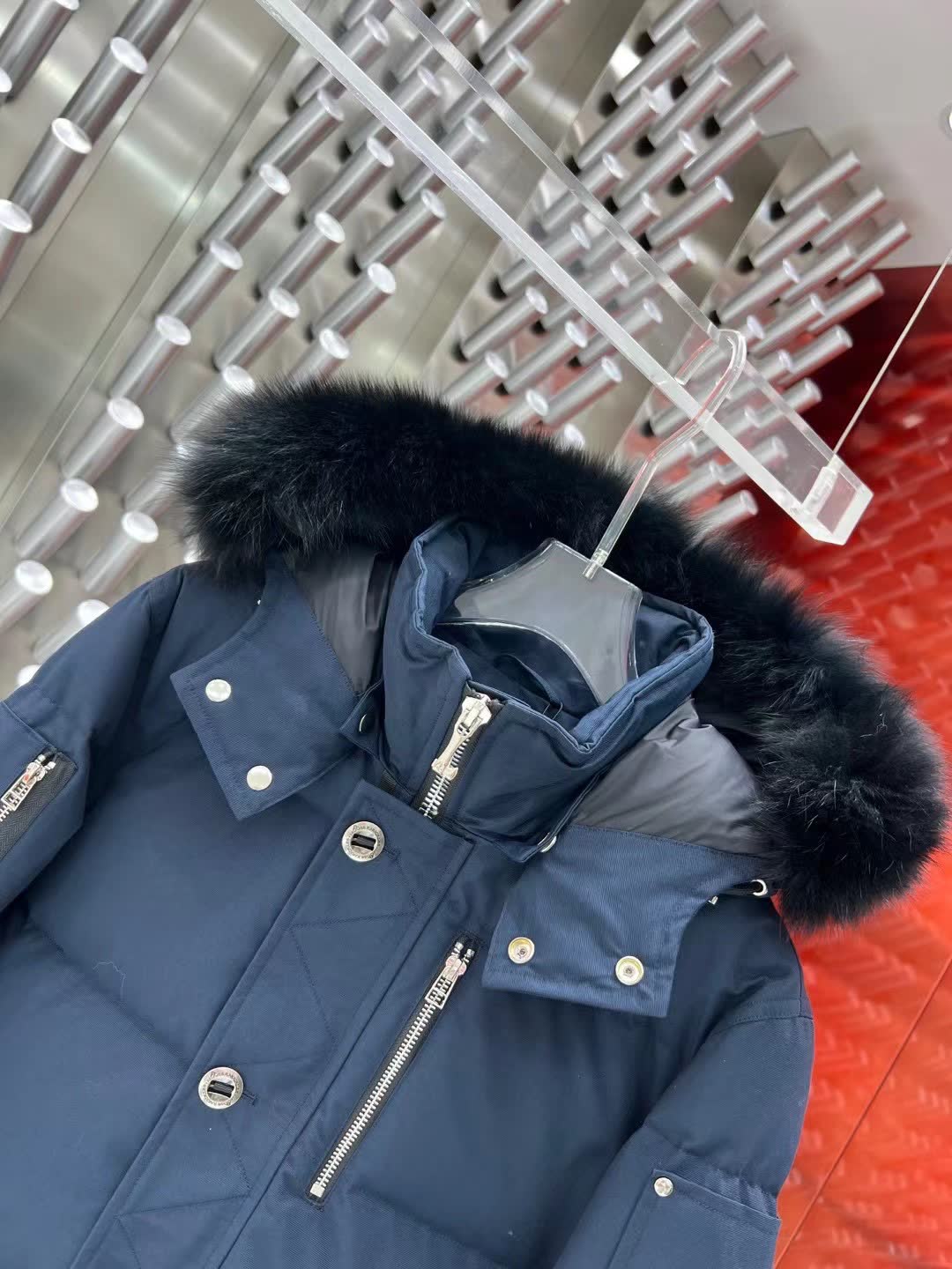 Moose Knuckles Hooded Down Jacket